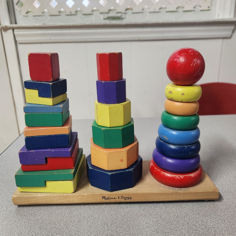 Melissa & Doug Colorful Stacking Toy Set